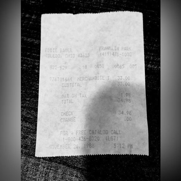 vintage L.L.Bean blue knit long-sleeve Henley sweater NWT And Receipt 1988 - Picture 12 of 12